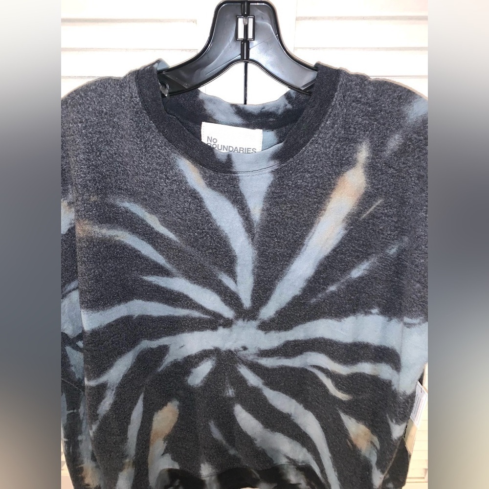 NOBO Oversized pull over Crewneck Tie Dye Sweatshirt Women’s Medium Blue NWT - Picture 3 of 8